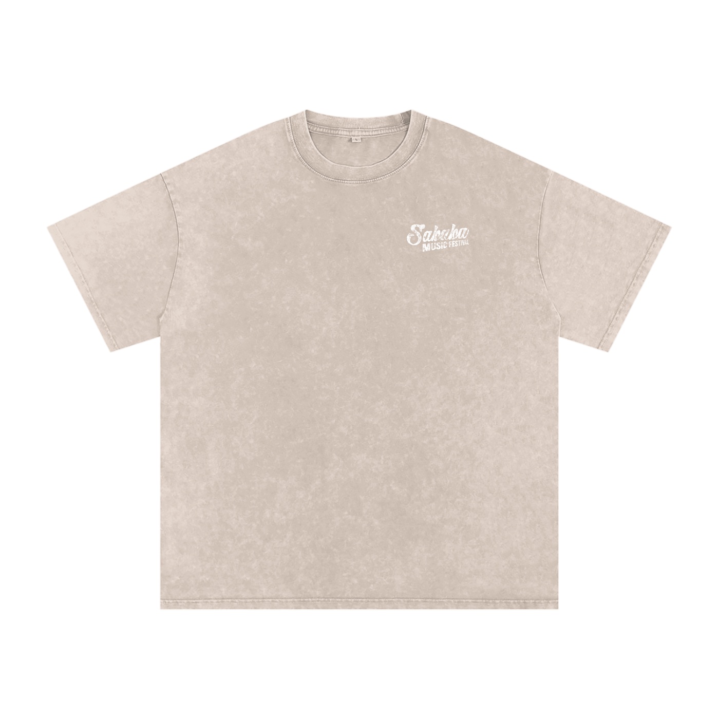 Sababa Squiggle Washed Oversized Cotton T-Shirt - Image 8