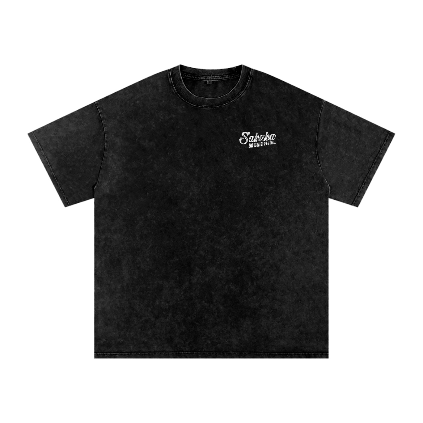 Sababa Squiggle Washed Oversized Cotton T-Shirt - Image 2