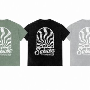 Sababa Sunrise Washed Oversized Cotton T-Shirt